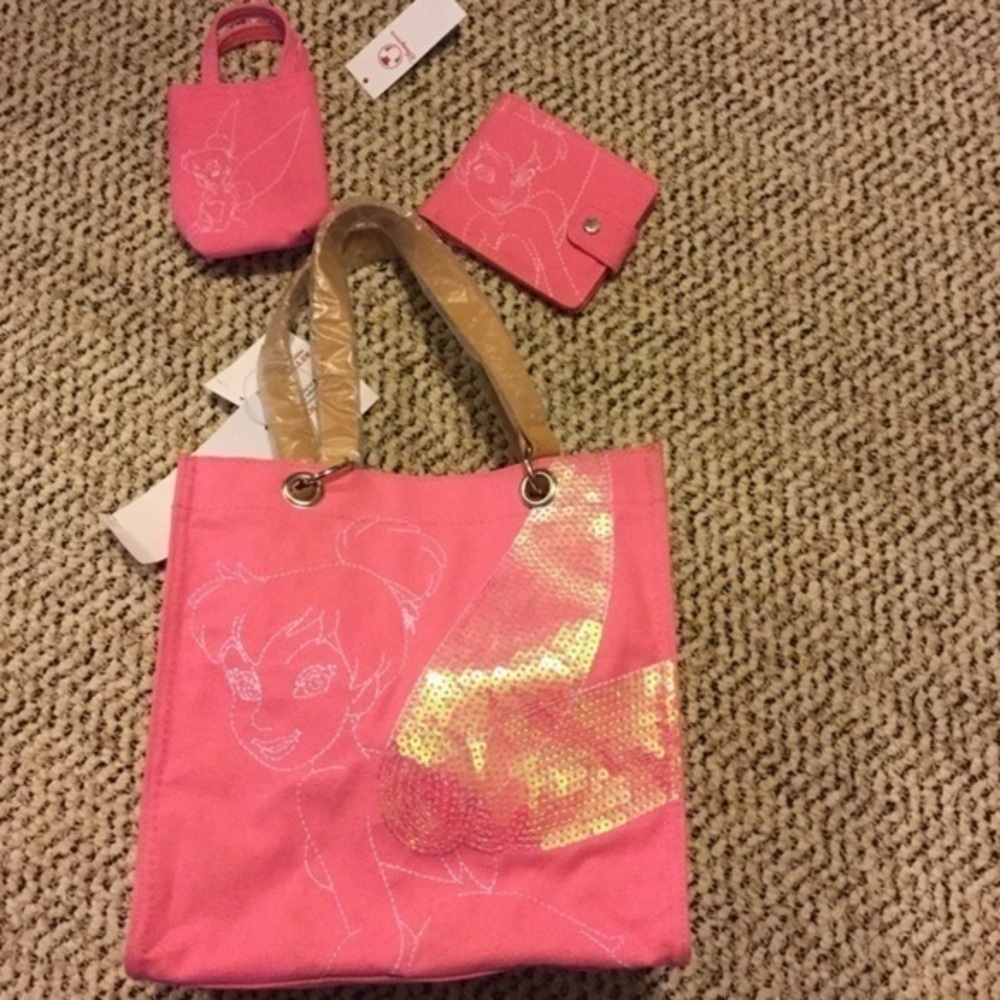 🆕Tinkerbell small tote plus extras - Picture 1 of 3